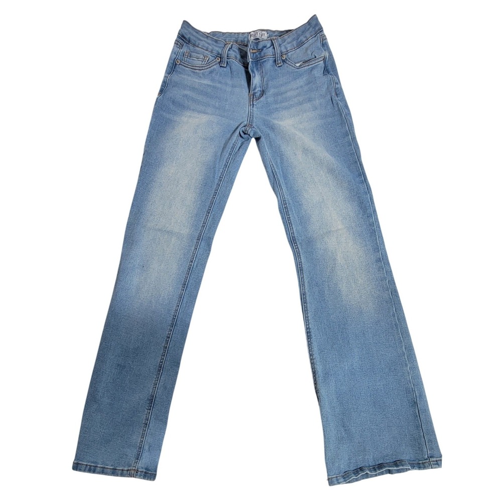 Refuge Denim Low Rise Bootcut Jeans Light Wash Blue Stretch Size 0